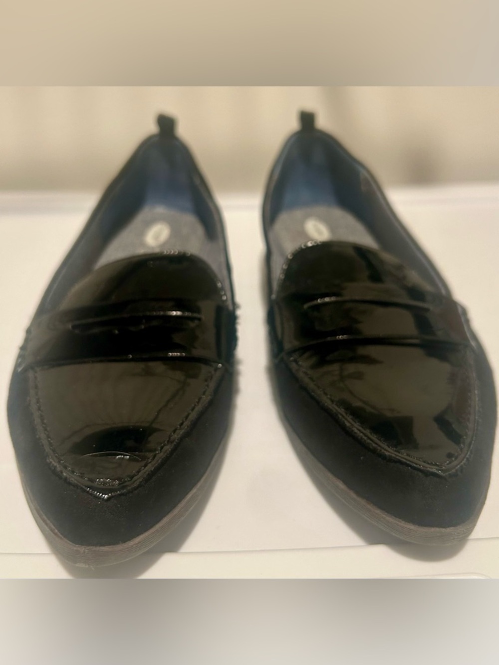 Dr. Scholl's Women's Black Patent Memory Foam Cool Fit Loafers